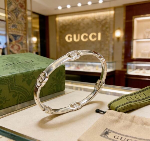 Gucci GG Emblem Bangle Bracelet
