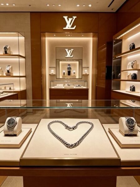 Louis Vuitton Layered Curb Chain Necklace Design